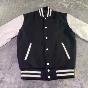Varsity Letterman Wool & Real Cowhide Leather Sleeves High Quality Bomber Jacket